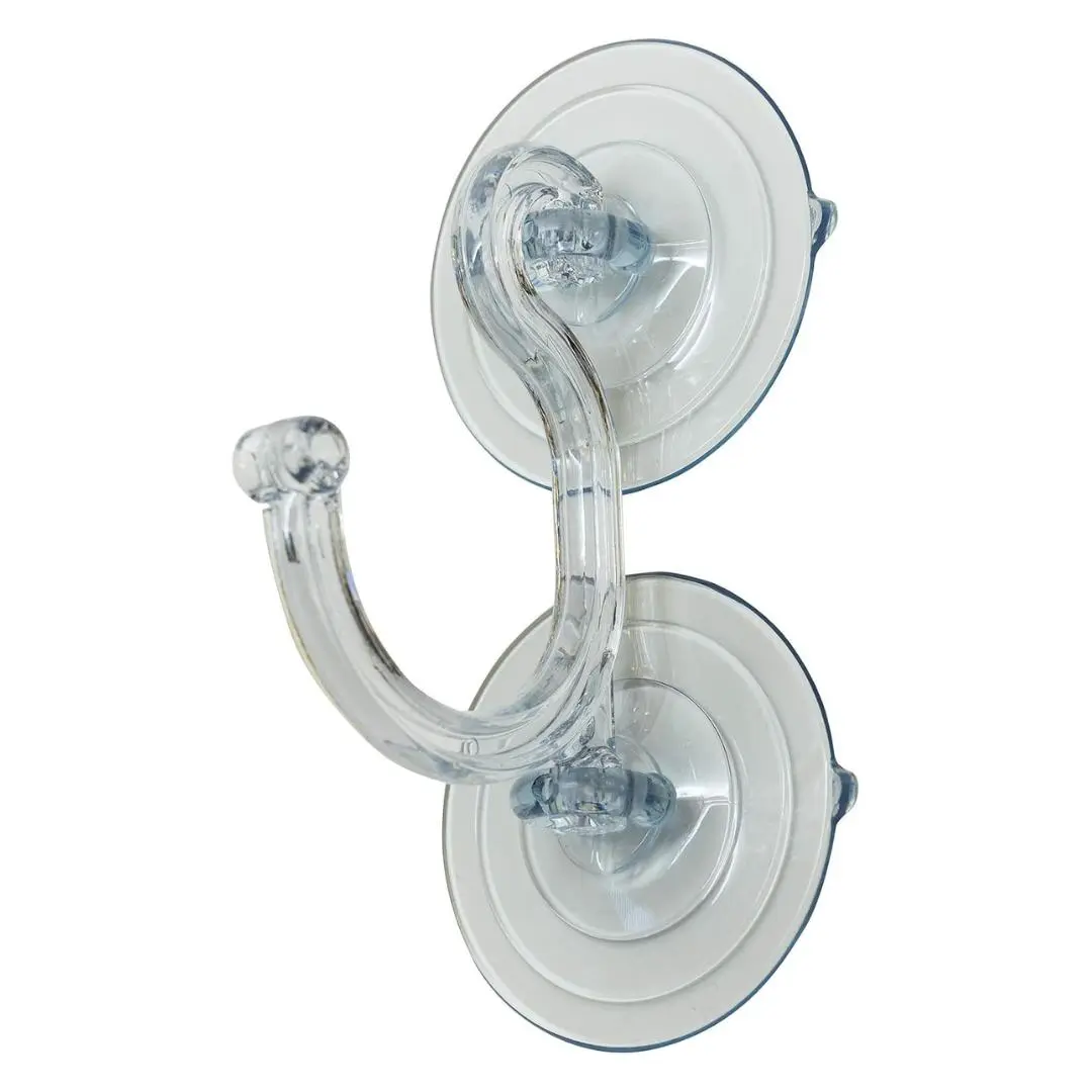Christmas Hardware 5750-86-5034 Double Suction Wreath Hook, Clear