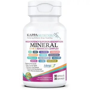 Vitamin D3 K2 Mineral Complex with Zinc, Selenium & Essential Trace Minerals, Advanced Bone Health & Immune Support Formula, 90 Capsules