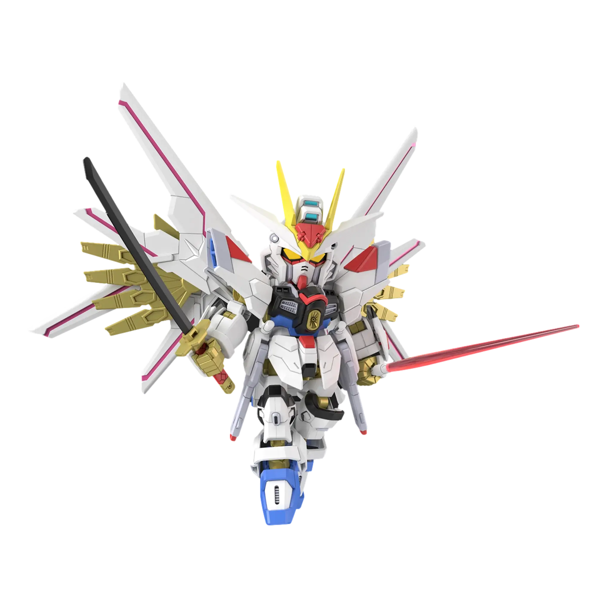 Mobile Suit Gundam SEED Freedom Mighty Strike Freedom Gundam SD Gundam Cross Silhouette Model Kit