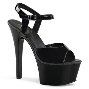 6 Inch Heel ASPIRE-609 Black Patent