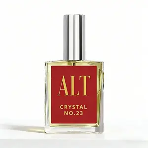 ALT Crystal No.23 Extrait de Parfum Unisex Amber Woody Perfume, Inspired by Baccarat Rouge 540 Long Lasting Saffron Jasmine Cedar Fragrance 30ml/60ml Clear Glass Luxury Bottle