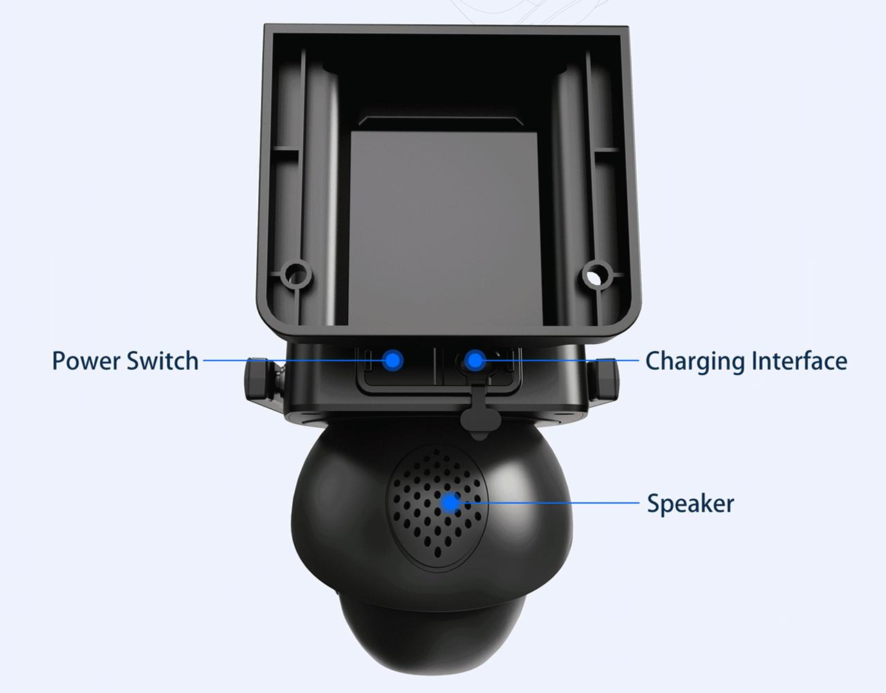 NiSee Triple-Lens Linkage Solar-Powered 4G Security Camera,10x Zoom,2K HD 360° View Pan,AI Motion Detection,Two-Way Audio,Color Night Vision,Waterproof,Outdoor Security Cctv Lens