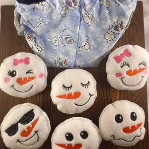 Indoor snowball fit kit- 6 snowballs and bag included