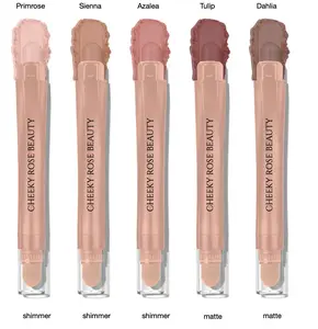 ILLUMINATI COSMETICS Cheeky Rose Eyeshadow Sticks with Blending Brush Creamy Smooth Texture Long Lasting Easy to Use for Beginners