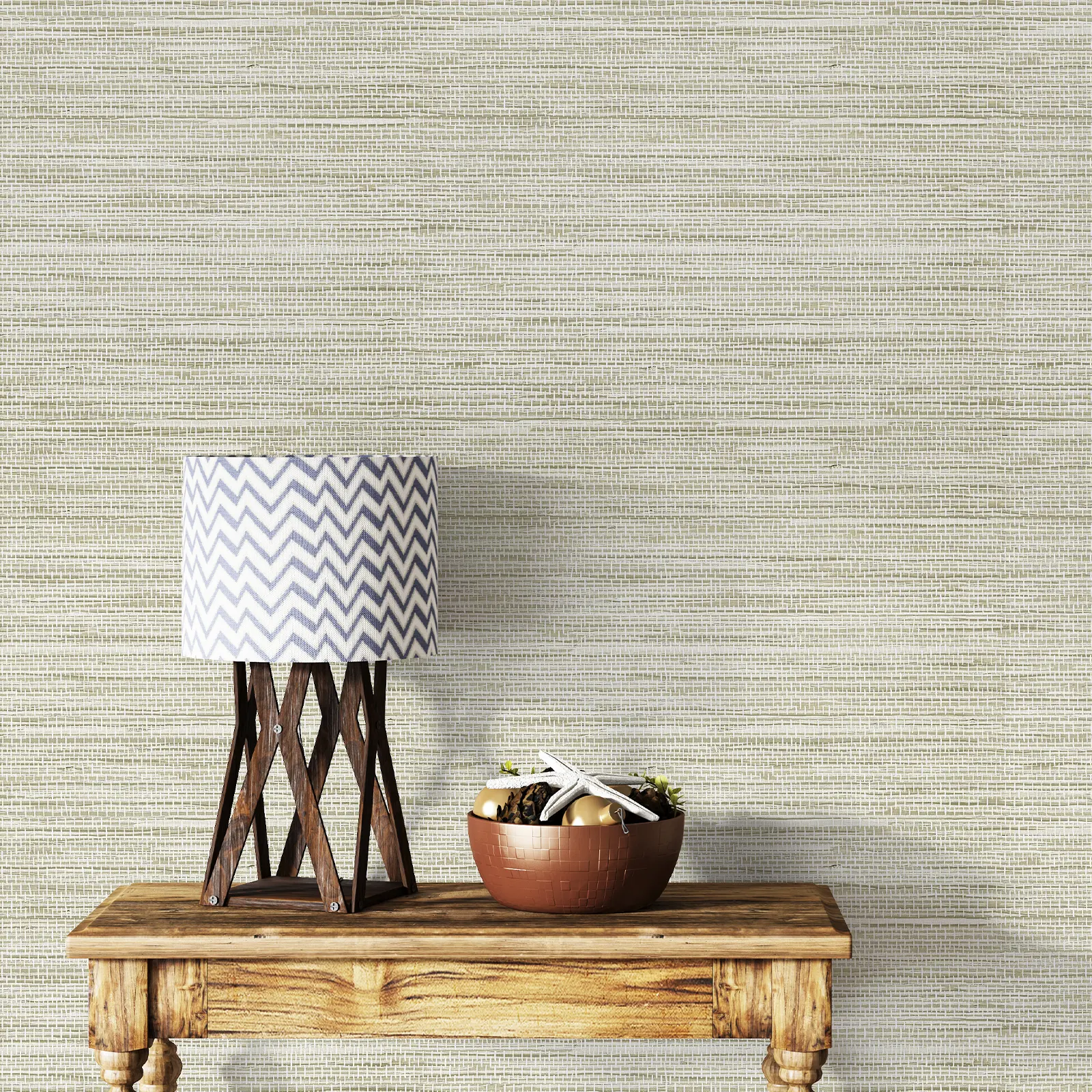 Light Yellow Grasscloth Peel and Stick Wallpaper, Woven Linen Texture Self Adhesive Wall Covering for Bedroom, Living Room, Cabinets, Furniture and Neutral Accent Wall Decor