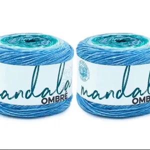Lion Brand Yarn Mandala Ombré Yarn with Vibrant Colors, Soft Yarn for Crocheting and Knitting 5.3 oz/150g each 344 yd/315m each  100% Acrylic each Color- Mantra