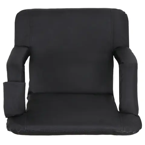 Segawe Portable Folding Stadium Seat - Outdoor Sports Chair with 5 Reclining Positions, 420D Polyester-Covered Cushion, Padded Arms, Cup Holder, Adjustable Backpack Straps, Lightweight for Camping, Beach (Unisex Adult)