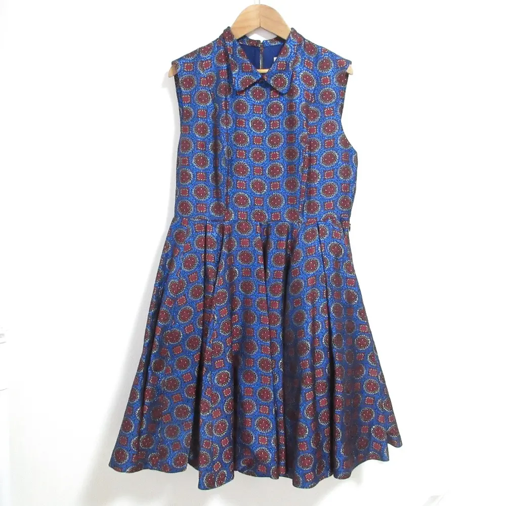 Pre-owned KENZO Polyester Small Leather Goods Lame Jacquard Dress