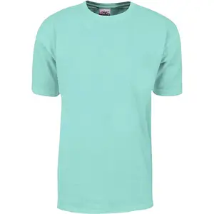 2 Pack Shaka Wear Men's Max Heavyweight Short Sleeve Crew Neck T-Shirt - Powder Blue - Medium