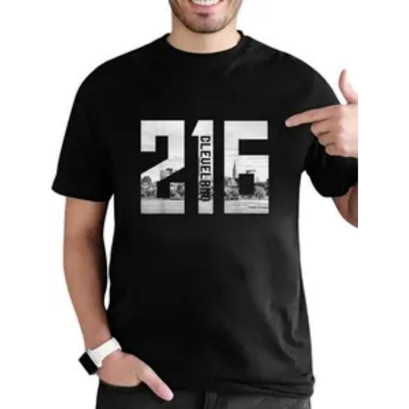" Vintage Cleveland Ohio 216 Area Code Skyline" ,Funny graphic t-shirts for men, women, adults and teens, oversized humorous print t-shirts