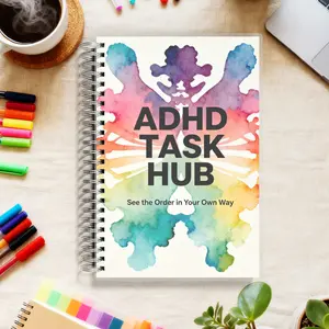 ADHD PLANNER - Achieve Daily Wins & Manage Executive Dysfunction, A5 Organizer with Categorized To-Do Lists and a Gratitude Section, 108 Pages, Durable Twin-Wire Binding, 100gsm
