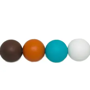 Ranch Bead Mix Silicone 12mm (80 count) or 15mm (60 count) Silicone Bead Bag Turquoise Rust White Coffee Brown