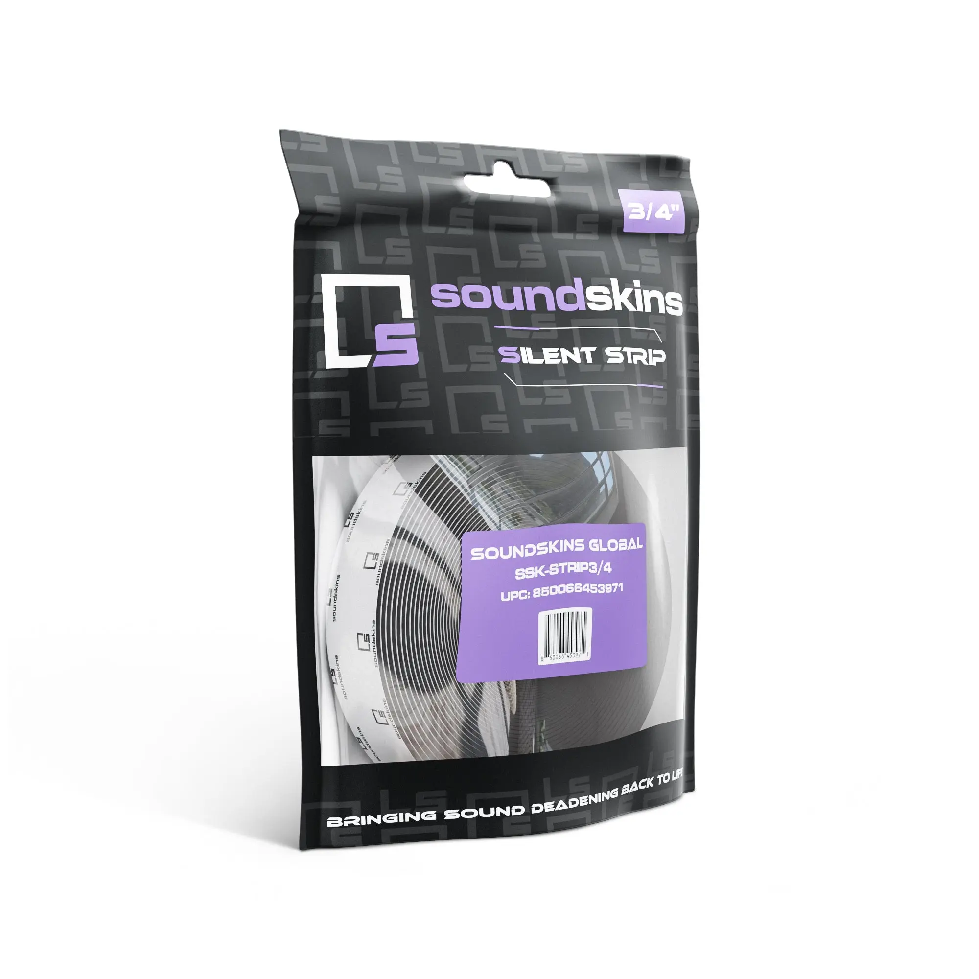SoundSkins | Silent Strip 3/4" Sound Deadening Closed Cell Acoustic Foam Tape | SSK-STRIP3/4 | Rubber Closed Cell Foam (3/4" Wide)