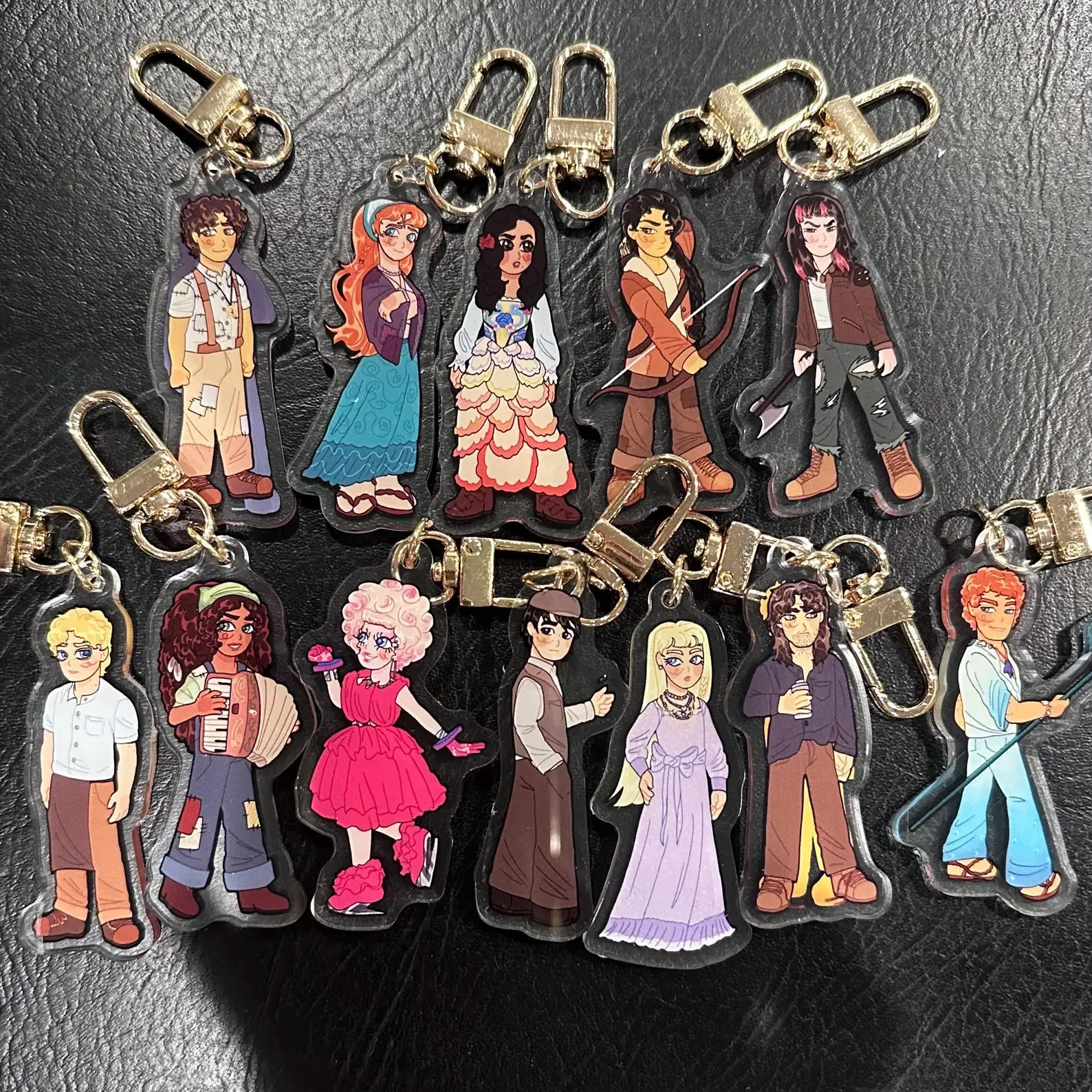 Hunger Games : Katniss, Peeta, Finnick Acrylic Keychains , Great For Daily Use Or As Thoughtful Little Gifts For Your Friends And Yourself