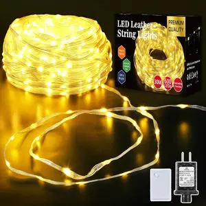Premium Quality Christmas Lights Warm White 600LED 98FT Chasing String Lights with 9 Modes Timer IP65 Waterproof Plug-in Fairy Lights for Indoor Outdoor House Decor Magical Colorful Gift Christmas decor