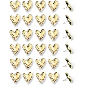 30 count - Heart Decorative Pins,  Cute Pins for Bulletin Board, Office or Home (30Pcs-)