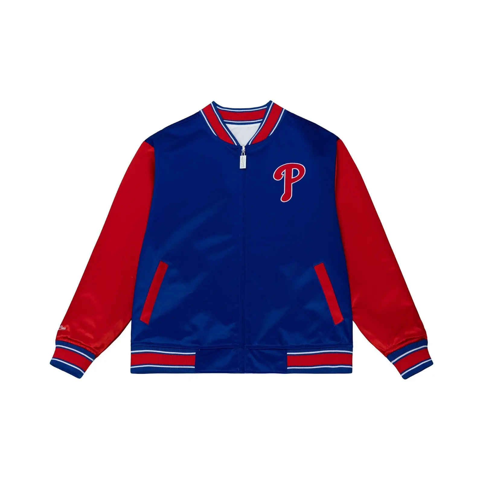 Philadelphia Phillies Royal/White 2026 MLB All-Star Game Reversible Stain Full-Zip Jacket Throwback Outerwear Vintage Fan Gear Mitchell & Ness