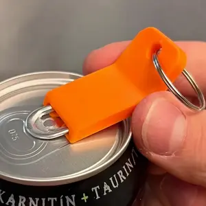 1pc pull-tab beverage opener, easy to use without hurting hands, comes with a metal ring to prevent loss, convenient to carry, sturdy and durable