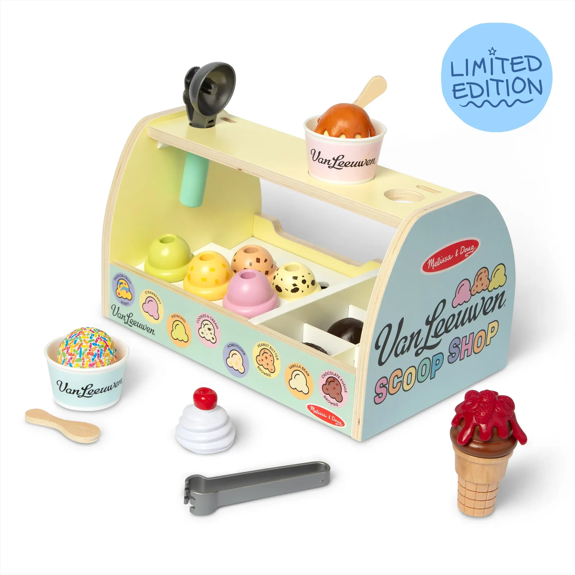 Melissa & Doug x Van Leeuwen Wooden Ice Cream Counter Melissa & Doug x Van Leeuwen Wooden Ice Cream Counter