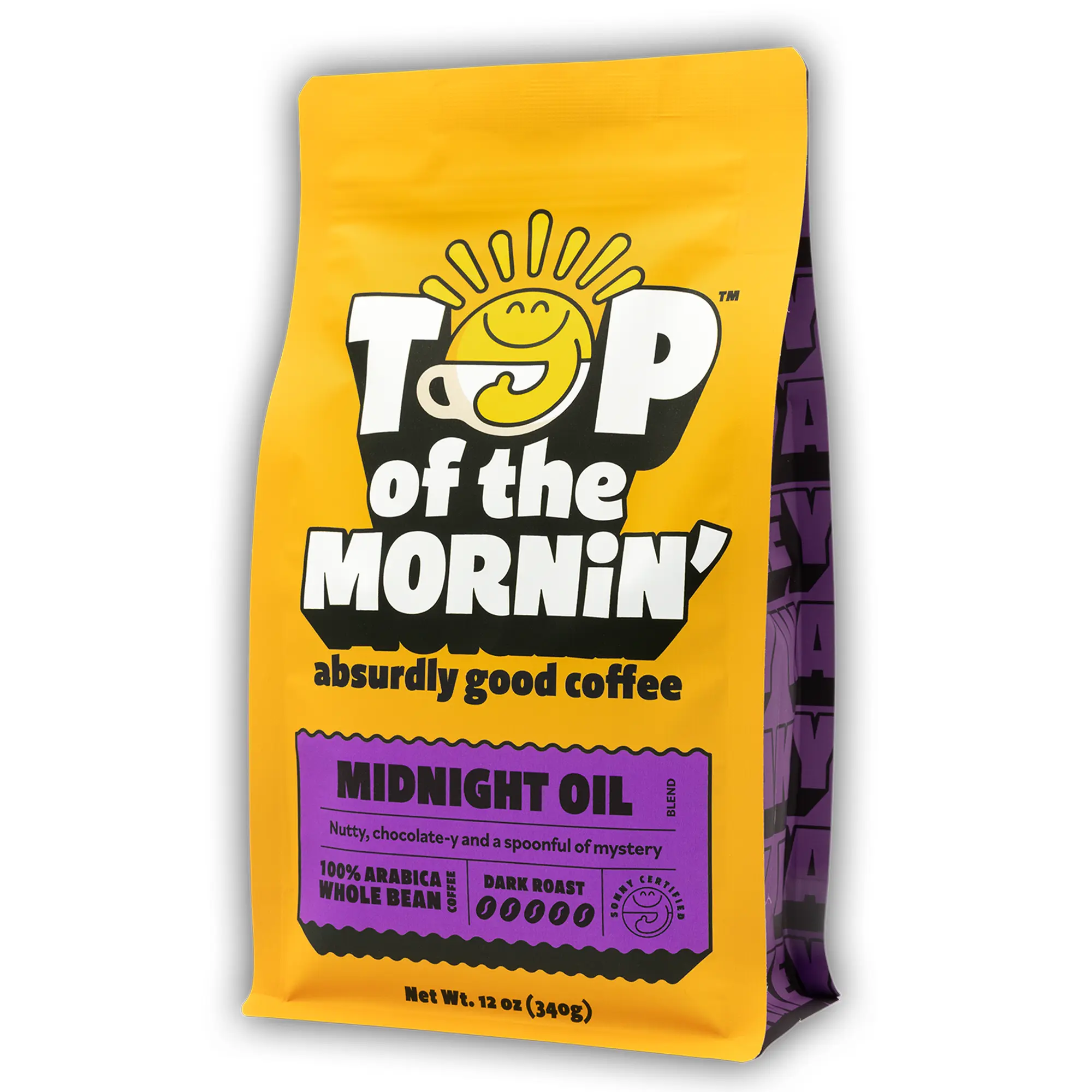 Midnight Oil Dark Roast Coffee | 12oz | Whole Bean & Ground