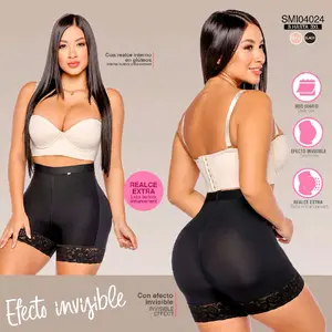 Fajas Colombianas Shor Corto SM104024 Extra Support Invisible Effect High Waist Shapewear for Daily Wear