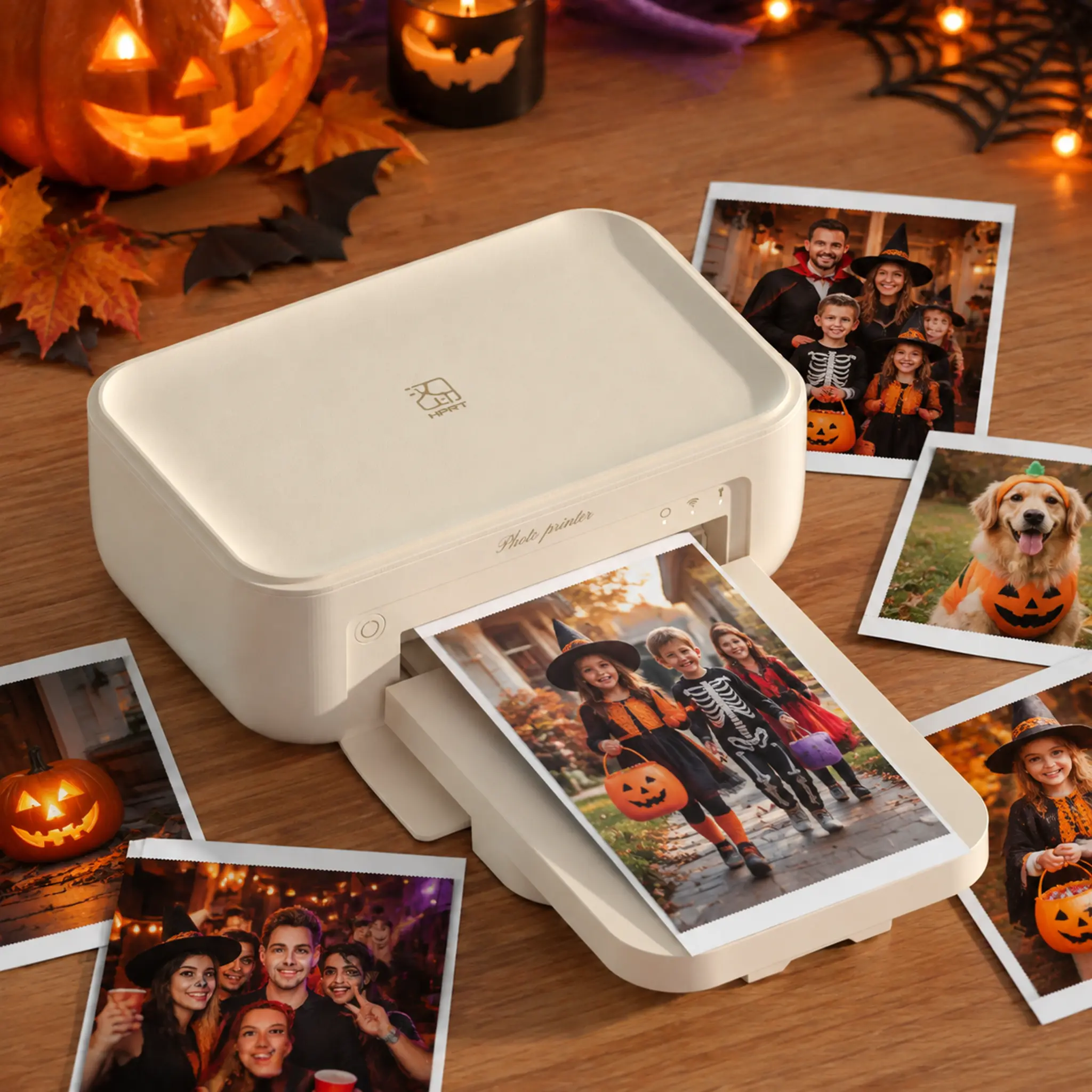 Hanin 4x6 Portable Thermal Dye Sublimation Wi-Fi Mini Printer with AR Video Printing, 20 Glossy Photo Paper Sheets & 1 Ribbon#SummerSale, CP4100 Photo Printer