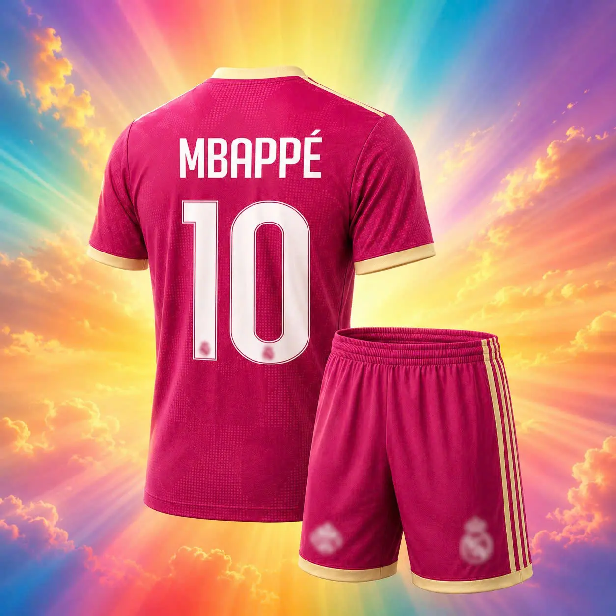 #10_PINK-AWAY 2026/27 Soccer Jersey Set – Men’s Breathable Football Uniform with Matching Shorts for Training, Matches and Team Play
