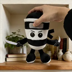 Cute Ninja Plush Doll with Swords