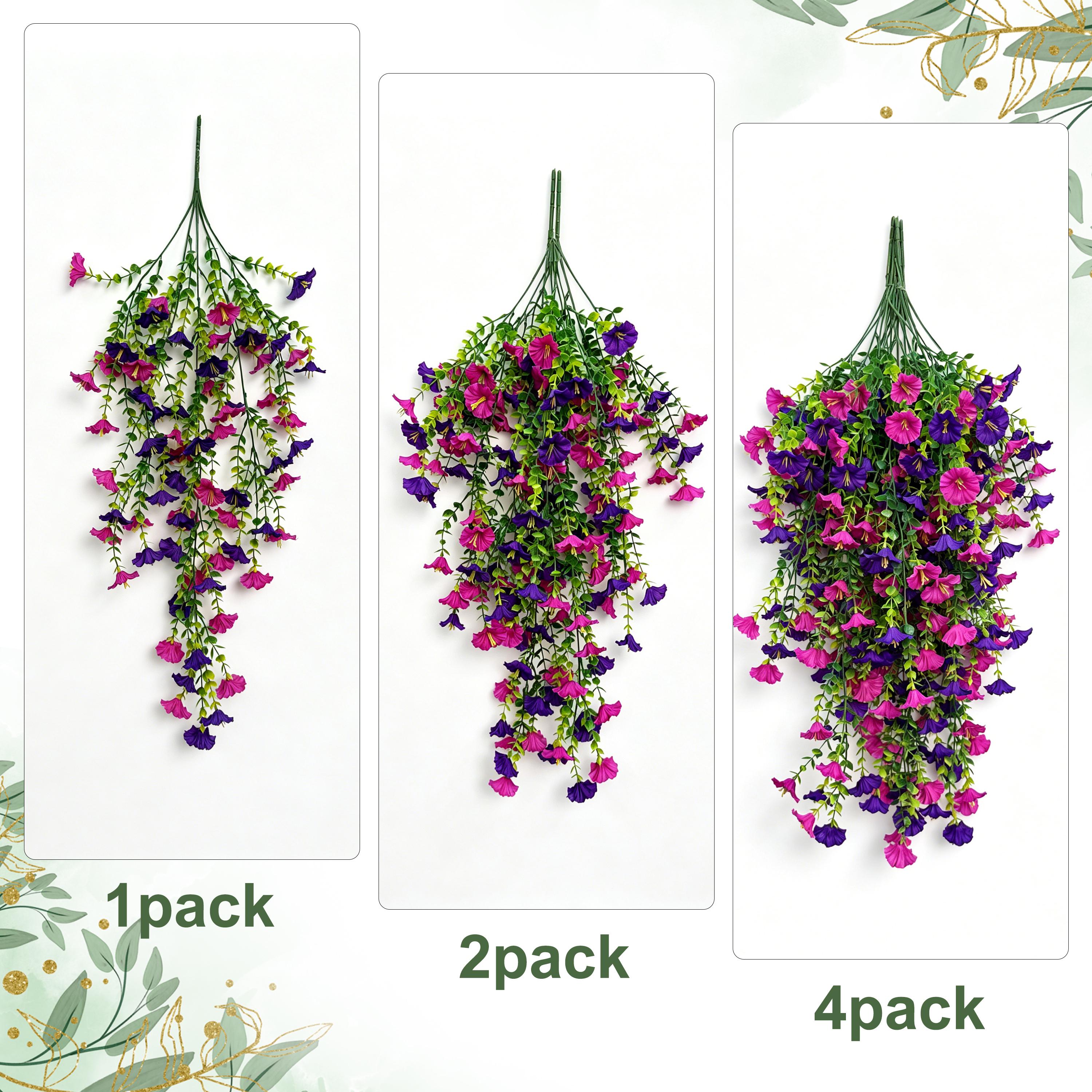 2pcs artificial hanging morning glory vine