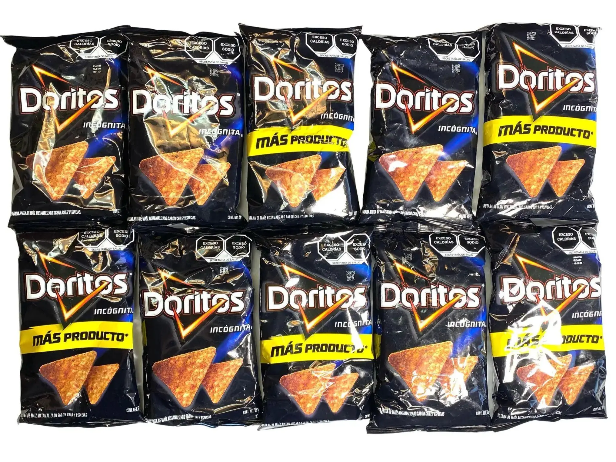 10 - PK Doritos Incognita - Potato Chips - Crunchy Snack - 58g Bag ...
