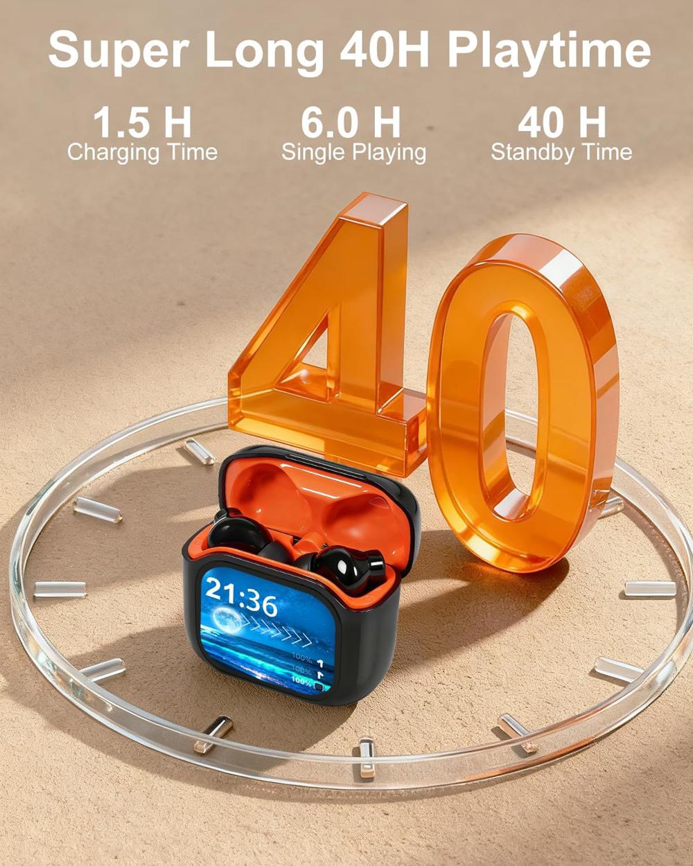 KEAI BY16 Bluetooth 5.4 Earphones LED Touch Display Screen High Fidelity Waterproof Wireless Earbuds | Suitable for Office, Audio Calls, Study and Sports | Built-in Microphone KEAI BY16 Bluetooth 5.4 Earphones LED Touch Display Screen High Fidelity Waterproof Wireless Earbuds | Suitable for Office, Audio Calls, Study and Sports | Built-in Microphone