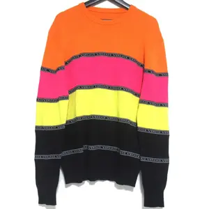 Pre-owned VERSACE Wool Small Leather Goods Knit Sweater