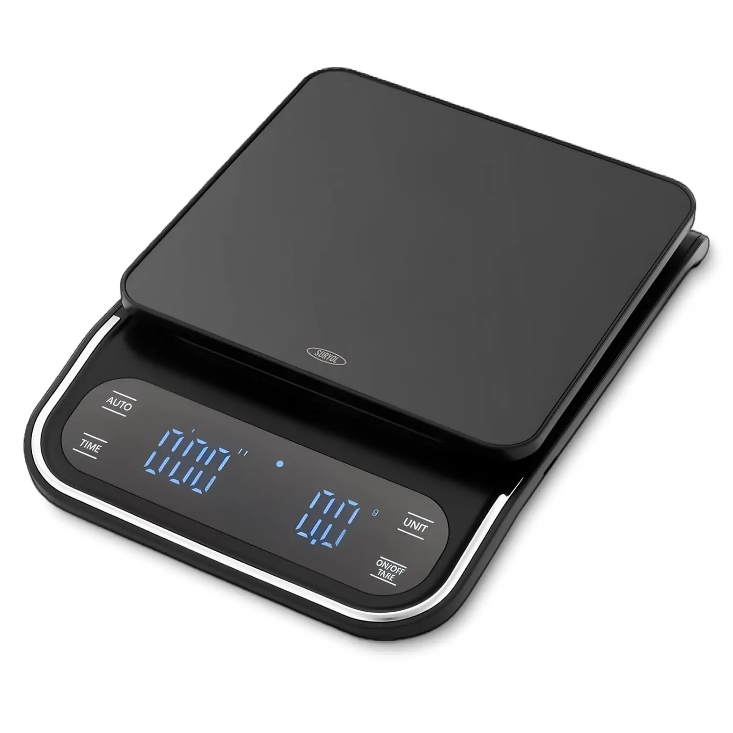 Coffee Scale with Timer 0.1g Precision Espresso Scale for Coffee Bean Weighing, Barista Brewing, USB-C Rechargeable Digital Kitchen Scale with Auto Timer 3kg Capacity