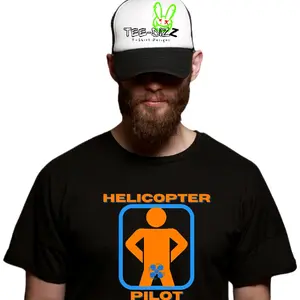 Helicopter Pilot - Men's funny T-shirt- humor