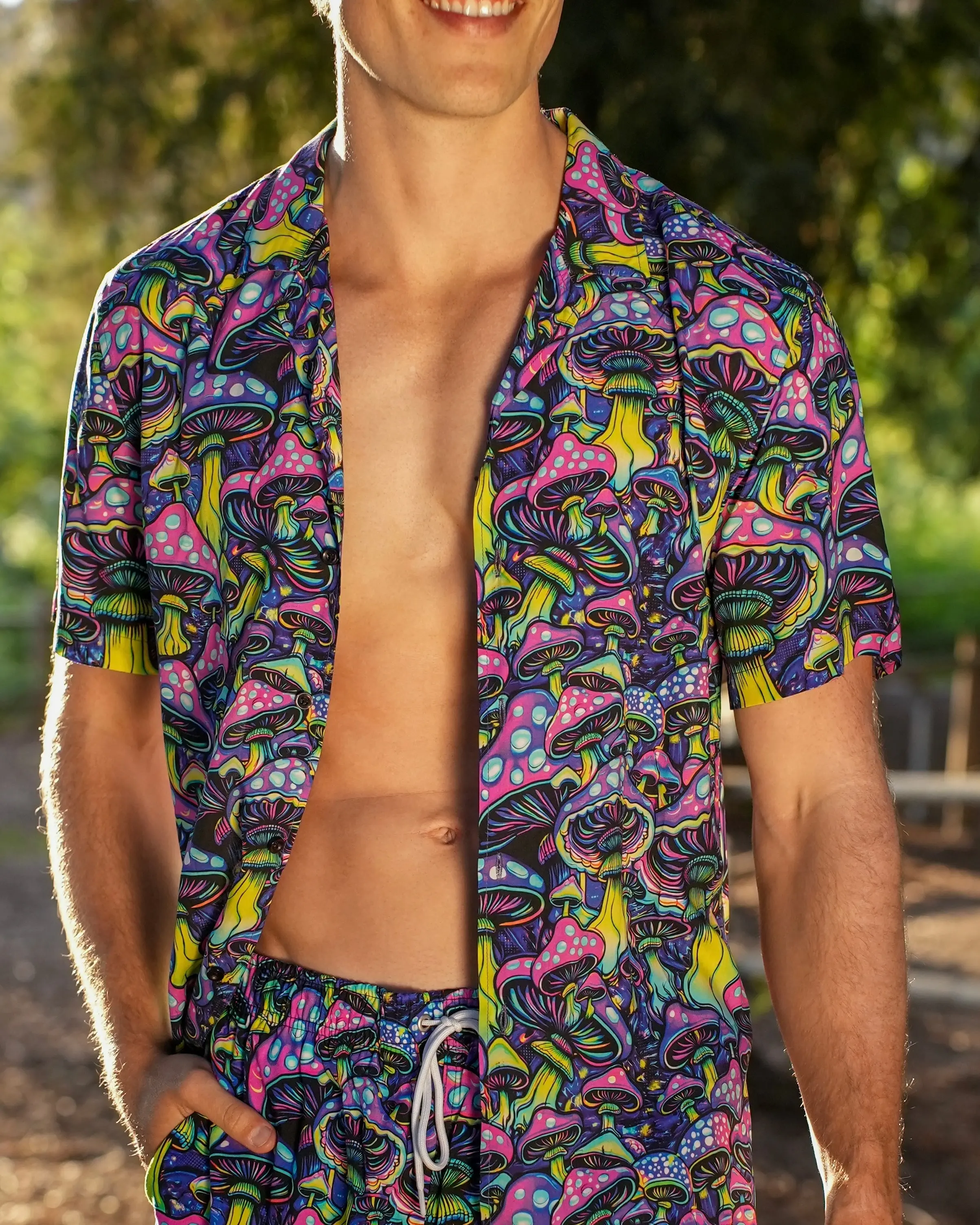 Glowshroom Camp Shirt
