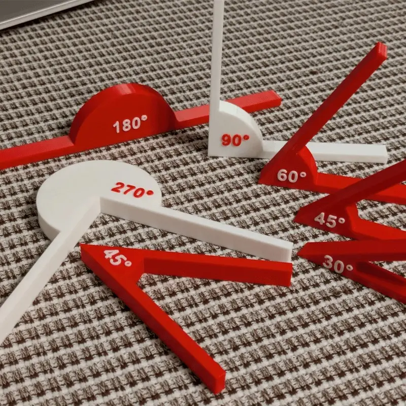 Popular 3D Printed Tools for Teaching Math: Angle Measurement Device