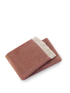 HomeRoots 475705 Soft Terracotta Links Pattern Throw Blanket