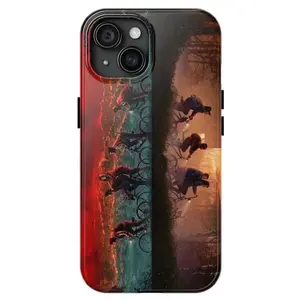 Stranger Things Red Phone Case for iPhone 17 16 15 14 13 12, Cool Gift for TV Show Fans, Unique Phone Cover for Everyday Fandom Style