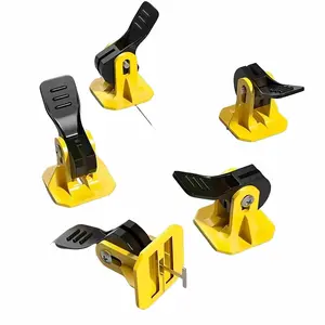 50 Piece Tile Leveling Clamp Set, Tile Leveling System, Includes Leveler and Adjuster, Ensures Flatness for Ceramic Wall Installation, Ideal for Flooring Projects