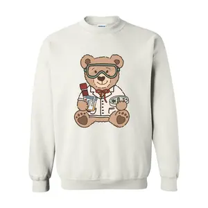 Medical Lab Teddy Bear Crewneck | Medical Lab Technician Crewneck | Lab Shirt