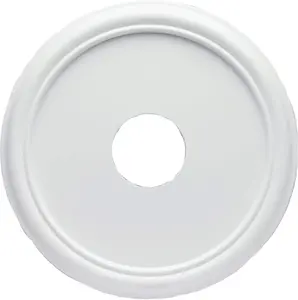7773200 16-Inch Smooth White Finish Ceiling Medallion