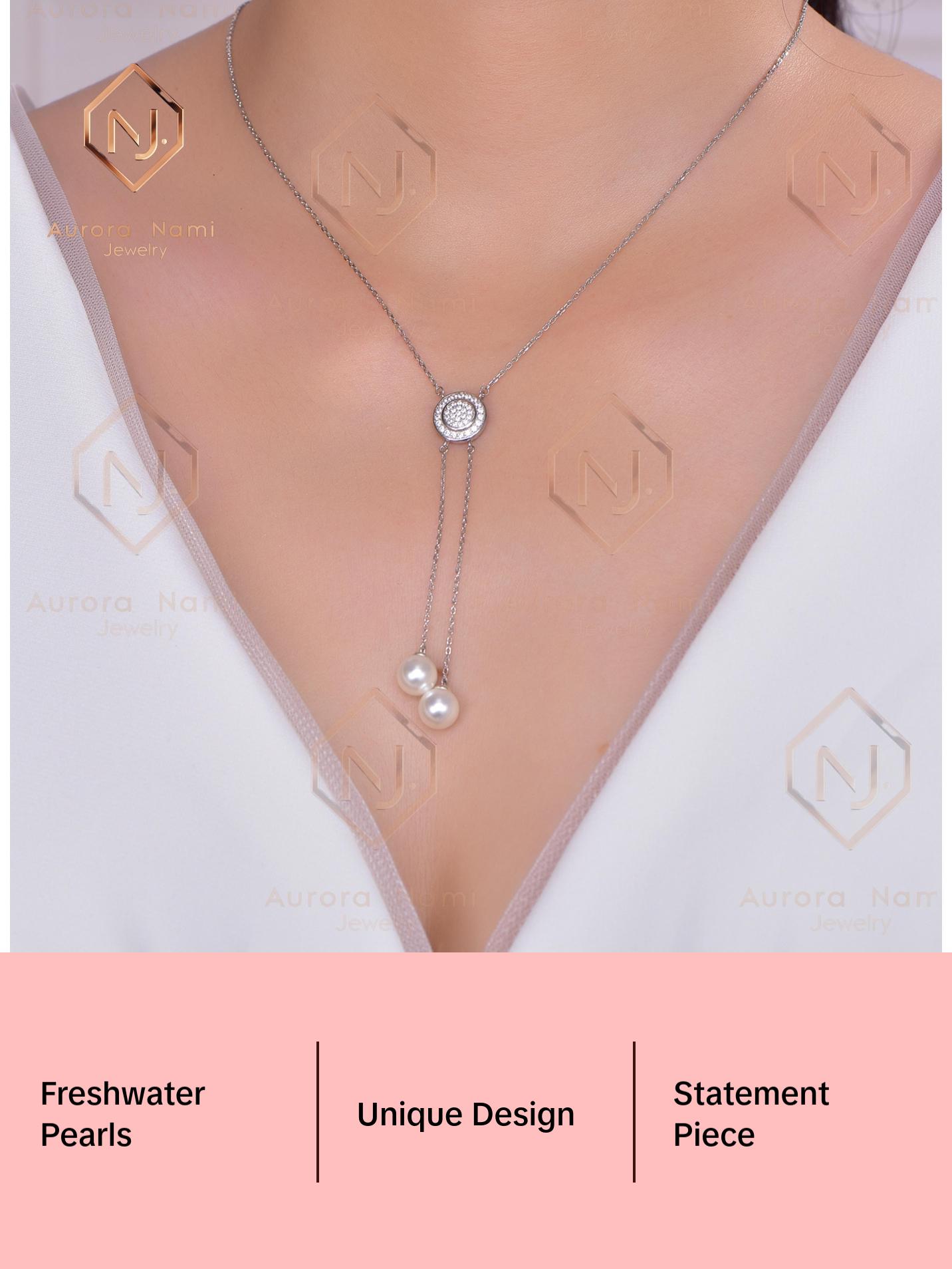 Freshwater Pearl Lariat Necklace