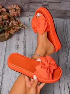 Leopard print and bowknot design, Trending elevated sandals, for Y2K and vacation style, 4cm platform sole, hidden height increase, elongate your legs instantly, Soft suede, Suitable for beach, daily wear, vacation, matches all summer outfit