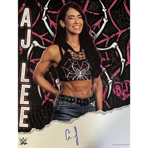 A.J. Lee ( WWF WWE ) Autographed Signed Photo Posters Photo for Art Wall Canvas Pictures for Modern Office Decor Prints