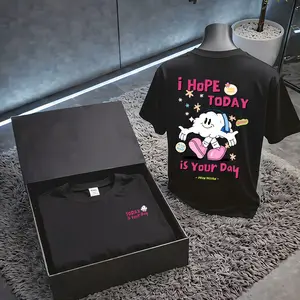 QuietFlex Pure Cotton Heavyweight Short Sleeve | Fresh color palette, suitable for commuting and casual wear | Streetwear American cute-style short sleeve with a soft, fluffy cloud design | Unisex wardrobe essential Menswear Top Tshirt Tshirt Tropical