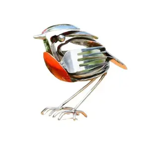 Creative Personalized Bird Ornament, Metal Craft Desktop Decoration, Unique Desk Accessory, Handmade Artwork for Home Decor