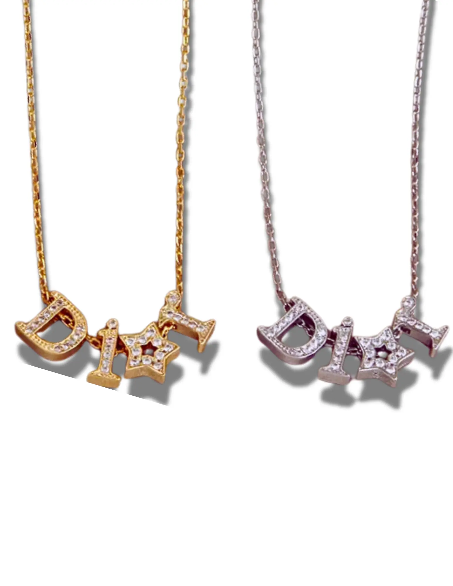 Star Charm Necklace - Y2K Fashion Jewelry - Gold and Silver Accessories - Stainless Steel/Gold Silver Plated