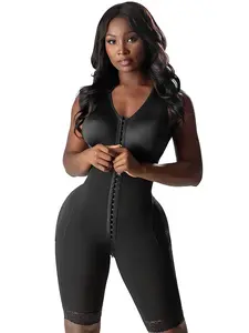 Women's High Compression Nylon Shapewear Bodysuit - Built-in Bra, Keyhole Back, for Post-Op Recovery | Keyhole Back Bodysuits