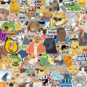 306pcs Funny Meme Vinyl Stickers Pack, Large Bulk Sticker for Laptop, Phone, Water Bottles, Computer Cars... Vine Sticker Decal DIY Décor for Bumper Accesory