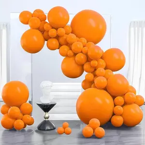 PartyWoo Tangerine Orange Balloons, 100 pcs Dark Different Sizes Pack of 36 Inch 18 Inch 12 Inch 10 Inch 5 Inch Deep for Balloon Garland as Party Decorations, Orange-Y9